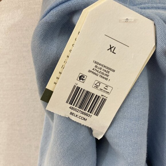 New Wonderly Blue Haze Hoodie Long Sleeve Sweatshirt XL Relaxed Athleisure - Picture 3 of 10